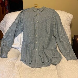 Polo Ralph Lauren Navy Checkered Button Down Shirt